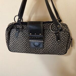 Guess Monogram Black and Gray Shoulder Bag